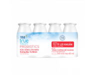 Lốc Sữa Uống Lên Men Hương Dâu Tự Nhiên TH true YOGURT PROBIOTICS 85ml 